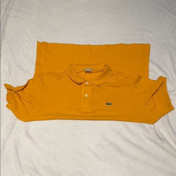 LACOSTE POLO YELLOW | MENS SIZE L | YELLOW COLOR - Picture 8 of 9